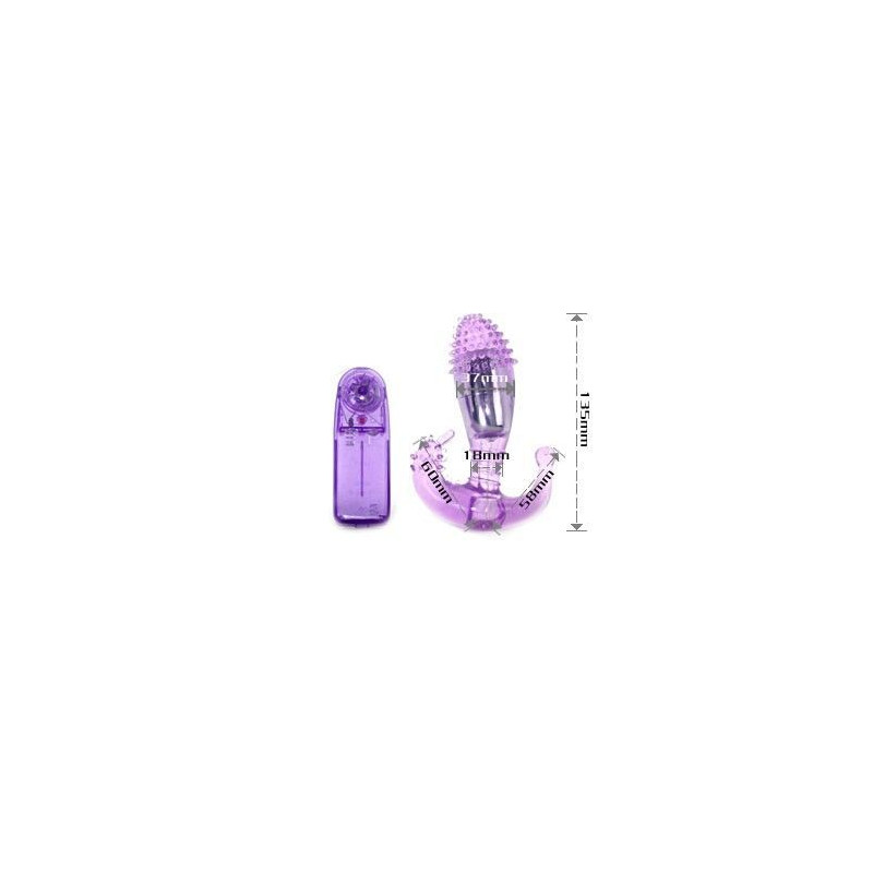 Baile - Stimulateur Vaginal Et Anal Lilas Avec Vibration